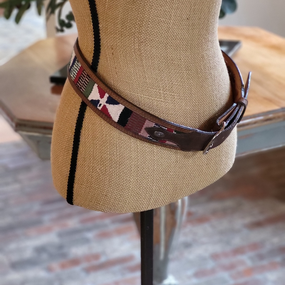 Cowboy colorful embroidered Belt